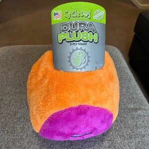 Cycle Dog Duraplush Fuzz Ball dog toy 10”